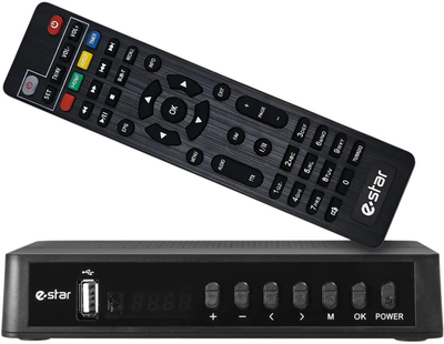 Dekoder telewizji naziemnej eSTAR T2-618 UHD Black (DVBT3ESTART2618)