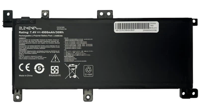 Батарея Elements PRO для Asus X556UA 7.4V 4900mAh 36Wh (C21N1509-2S1P-4700)