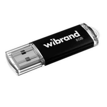 Флеш накопичувач Wibrand USB 2.0 8Gb Cougar Чорний 71498