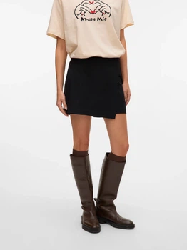 Юбка-шорты мини осенняя прямая женская Vero Moda 10332054-3 XL Black (5715718851954)