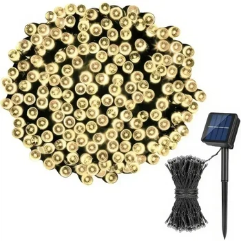 Уличная гирлянда с солнечной панелью линза диод 10м 100led ip65