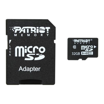 Карта пам'яті microSDHC (UHS-1) Patriot LX Series 32Gb class 10 (adapter SD) (PSF32GMCSDHC10)