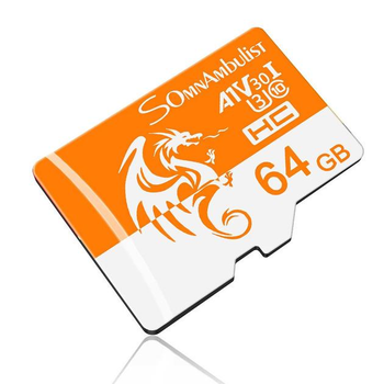 Карта памяти SomnAmbuList 64GB High Speed Mini TF Card C10 U3 A1
