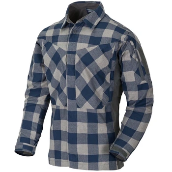 Сорочка Helikon MBDU Flannel, Slate Blue Checkered, XS