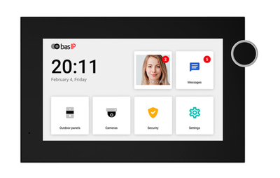 IP-видеодомофон BAS-IP AZ-07LF 7'' IPS Wi-Fi SIP PoE Android, Black