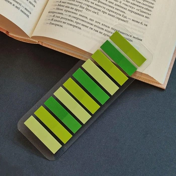 Наклейки закладки, стикеры закладки, наклейки, 3 цвета, 200 штук, пластиковые стикеры для книг. з-181