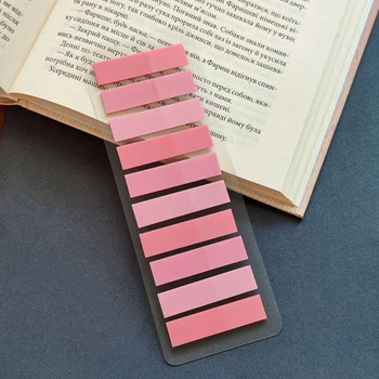 Наклейки закладки, стикеры закладки, наклейки, 3 цвета, 200 штук, пластиковые стикеры для книг. з-193