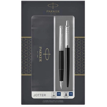 Подарочный набор Parker JOTTER Bond Street Black CT (перьевая + шариковая)