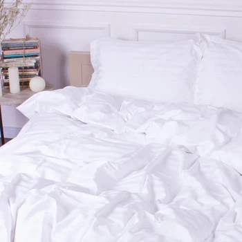 Підковдра MirSon 143х210 Satin Stripe 30-0001 White (2200005245804)