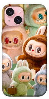 Чохол Labubu smile для iPhone 15