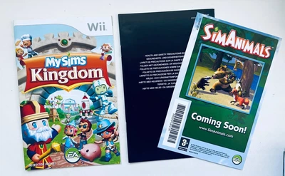 Мануал + вкладыш для игры MySims Kingdom - Nintendo Wii, Б/У