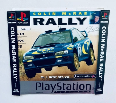 Передня + задня обкладинка для гри SIE Colin McRae Rally Platinum - PS1, Б/В
