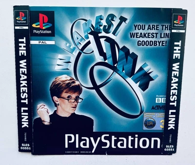 Передня + задня обкладинка для гри SIE The Weakest Link - PS1, Б/В
