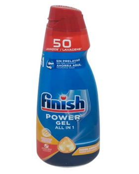 Гель для посудомийної машини Finish All in one Poder Antiolor 1 л ( 50 прань)