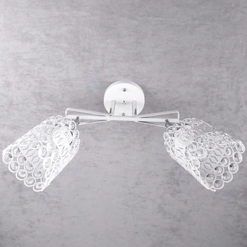 Люстра потолочная поворотная хрустальная на 2 плафона Sneha (9969245958/2 WHITE)