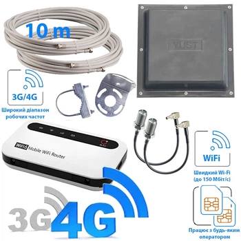 Комплект 3G/4G інтернет OLAX MF985 антена mimo + кабель 10м + перехідники 2xCRC9/F