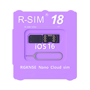 R-SIM 18 для розблокування iPhone 6–16 Pro Max | iOS 16–18.5 | IMSI | QPE | Підтримка eSIM