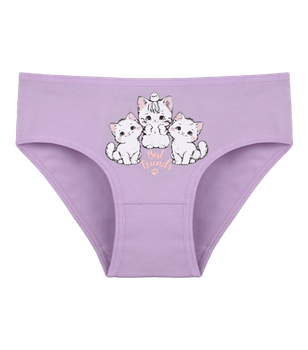 Трусы слипы для девочки с принтом Best Friends - Donella - 4171PB82 - 86-92 см - Светло-фиолетовый