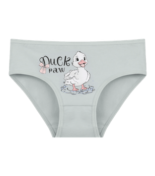 Трусы слипы для девочки с принтом DUCK paw - Donella - 4171PB63 - 86-92 см - Оливковый