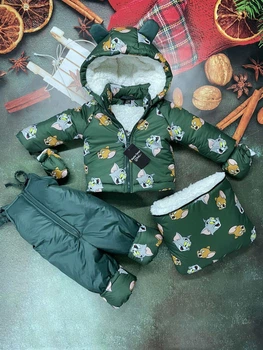 Зимовий комбінезон для малюків 0-2 роки Look Том і Джеррі зелений