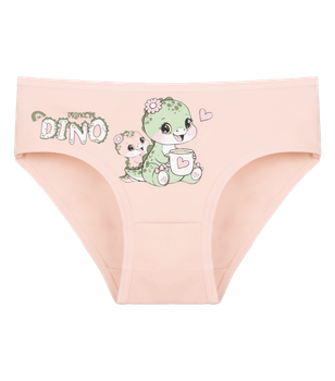 Трусы слипы для девочки с принтом Princess DiNO - Donella - 4171PB125 - 86-92 см - Персиковый