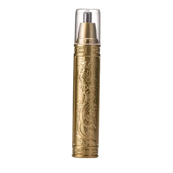 Тример для носа та вух Nose hair trimmer на акумуляторі з USB зарядкою gold