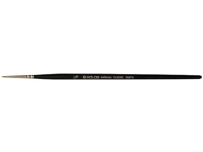 Кисть колонок круглый Kolos Classic 3007R, №000, короткая ручка