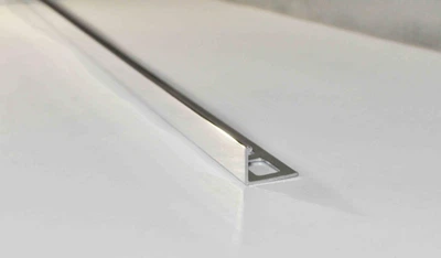Хромированный уголок для плитки DURAL 12 мм 2.5 м Durosol brass chrome