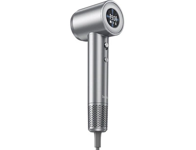 Фен HOCO HP10, high-speed negative ion hair dryer with digital display, 2 speed, 2 temperatures, 110000rpm, 1600W, grey