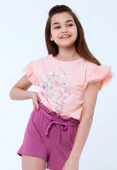 Футболка Smil 140 Розовый персик 110569