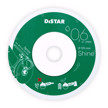 Алмазний відрізний круг Distar Shine 1A1R (125х0.6х22.23 мм) (11127457030)