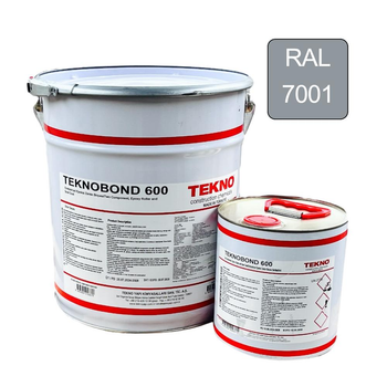 Эпоксидная краска для бетонного пола Teknobond 600 20 кг светло серая (RAL 7001)