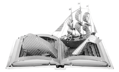 Металлический 3D конструктор "Скульптура книги"