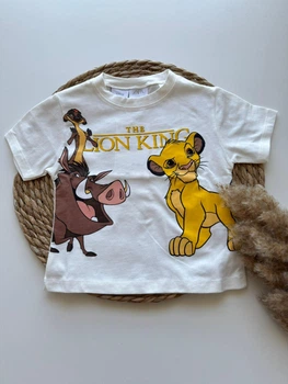 Детская футболка Zara 92 cм Lion King белая