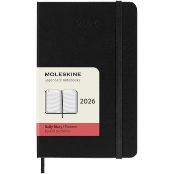 Щоденник Moleskine 2026 кишеньковий Твердий Чорний 8056999274603