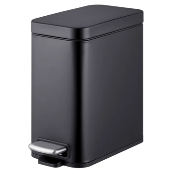 Відро для мусора з плавним закриттям Mixxus Premium Quadro-TC0105 Black 5 л колір чорний (MI7061)