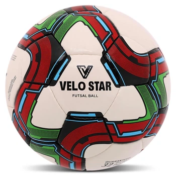 Мяч футзальный размер №4 Velostar Shine 4496 White-Multicolor