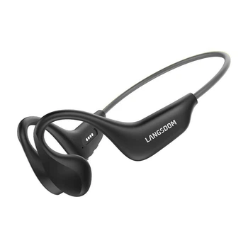 Водонепроницаемые беспроводные наушники для плавания и бассейна Langsdom Airswim BE-20 со встроенной памятью 16 ГБ Черный