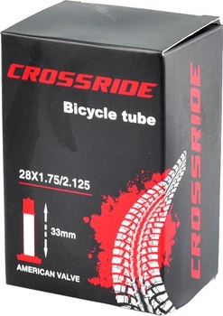 Камера для велосипеда Crossride 28×1,75/2,125 AV 33 мм
