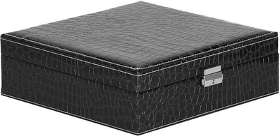 Шкатулка для прикрас Springos HA1075 чорна 26 x 26 x 8.5 см (5907719433707)