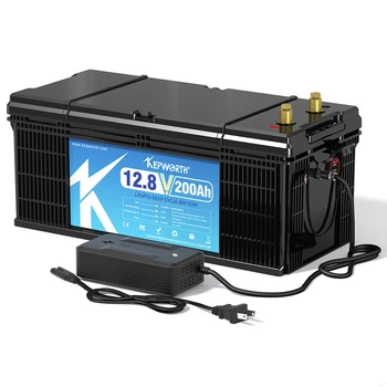 Аккумулятор Kepworth LiFePO4 12V 200Ah 2560W с зарядным устройством (литий железо фосфатный АКБ с BMS)