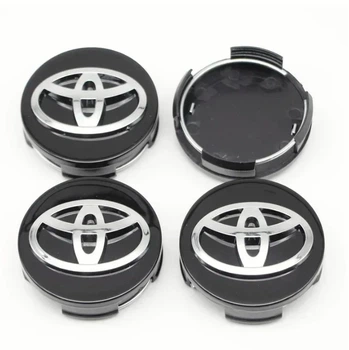 Колпачки на титаны "Toyota" (62/58мм) Черный (42603-12730, 42603-12750)