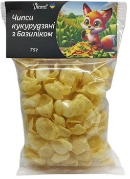 Чипси кукурудзяні з базиліком Viand 75 г