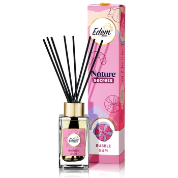 Аромадиффузор с палочками Edem Nature Secrets - Bubble Gum 90мл EH25514