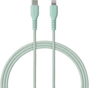 Kabel Qualo USB Type-C – Lightning 1.5 m Mint (5907457773141)