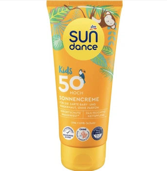 Детский Солнцезащитный крем sundance Sonnencreme Kids, LSF 50 100 мл