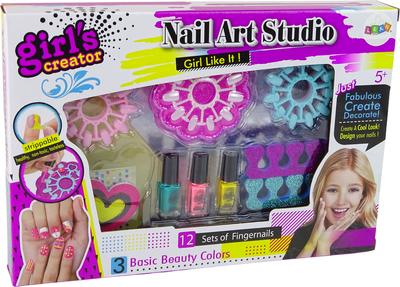 Zestaw piękności LEAN Toys studio do stylizacji paznokci z lakierami 12185 (5904665999264)
