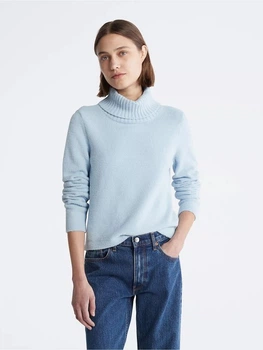 Светр жіночий зимовий Calvin Klein Plush Turtleneck Blue XS Блакитний (891994)