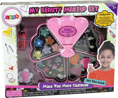 Дитяча косметичка LEAN Toys Мушля з тінями та блискітками рожева 10484 (5904665993248)