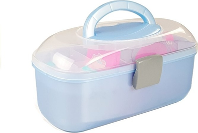 Zestaw piękności LEAN Toys w walizce z wałkami klapkami i koralikami 4536 (5905214979584)